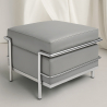 Buy SQUAR Footrest (Ottoman) - Faux Leather Grey 13418 - prices